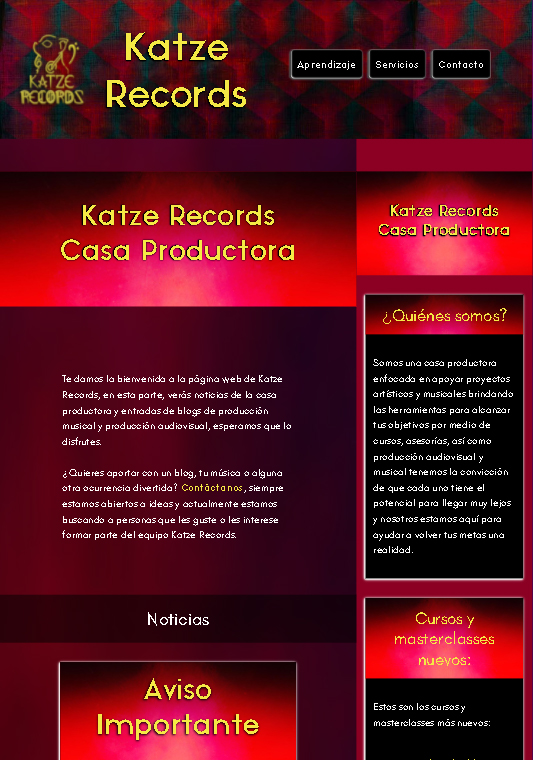 katzeRecordsComTablet