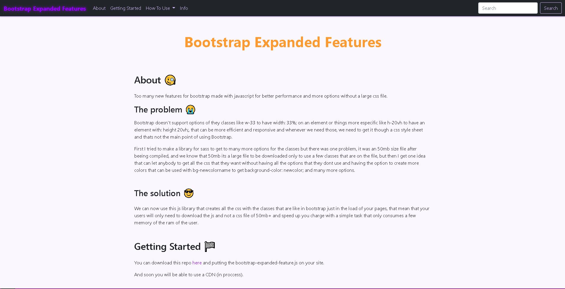 BootstrapExpandedFeaturesFullScreen