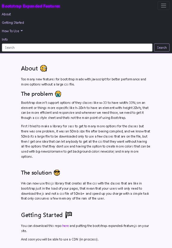 BootstrapExpandedFeaturesTablet