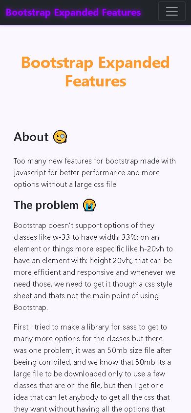 BootstrapExpandedFeaturesMobile